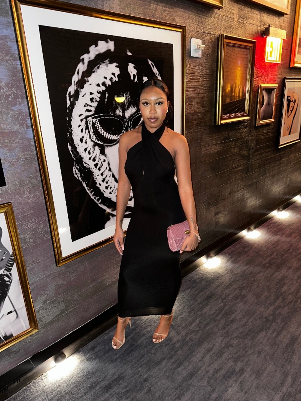 ASOS black  tie dress